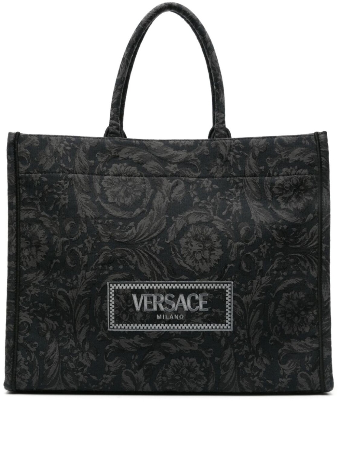

Versace жаккардовая сумка-тоут Barocco Athena, черный