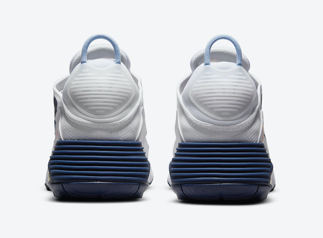 Кроссовки Nike Air Max 2090 DM2823-100 мужские бело-синие низкие беговые — фото 4