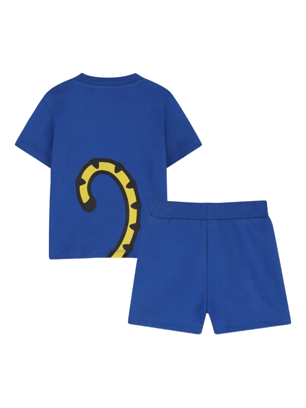 Комплект из топа и шортов с принтом Tiger Kenzo Kids, синий — фото 2