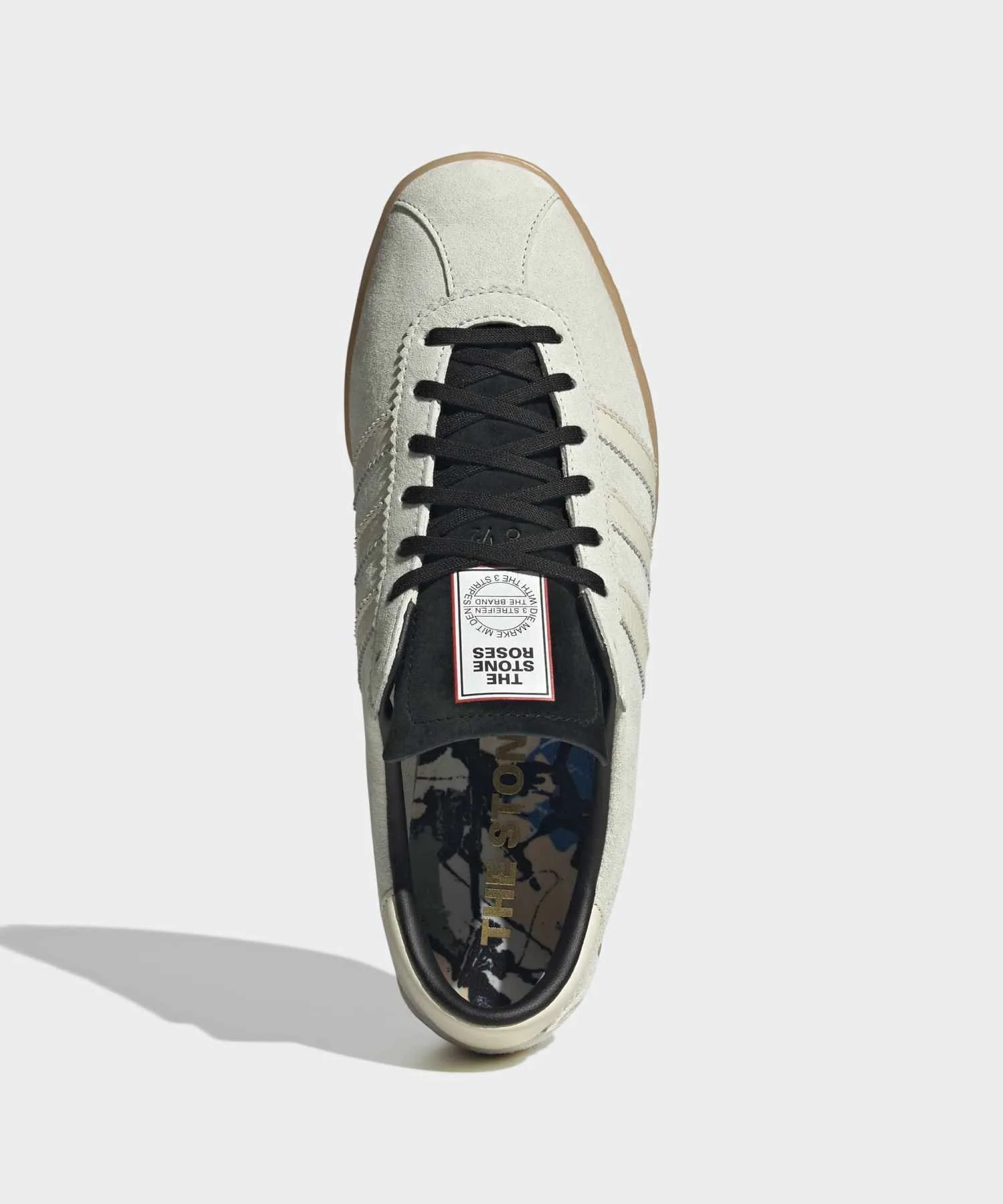 Кроссовки из натуральной кожи Tobacco adidas Originals белые — фото 3