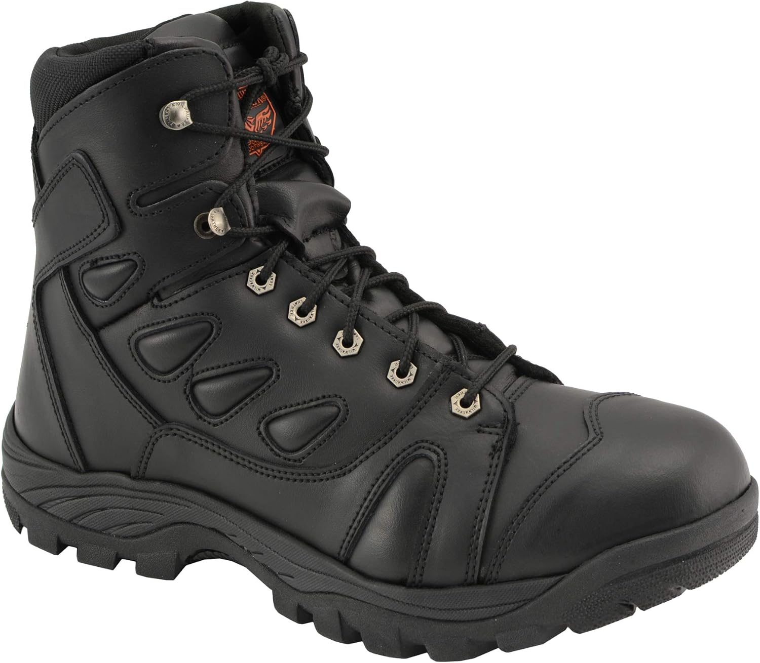 Milwaukee Leather MBM9115 мужские черные кожаные ботинки Swat Style 15 см- тактические мотоциклисты- 12 ‎Milwaukee Leather — фото 2