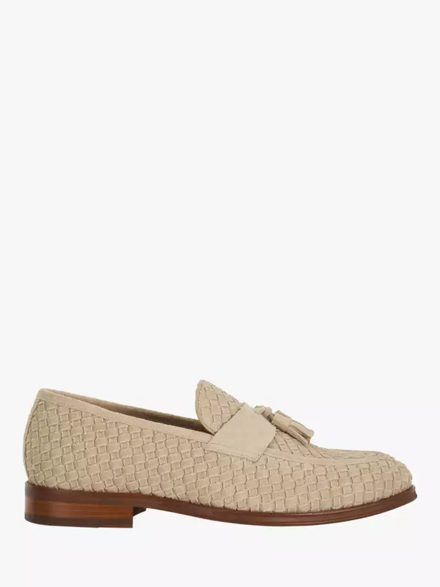 

Лоферы Dune Sevilles Suede Woven Tassel, бежевый