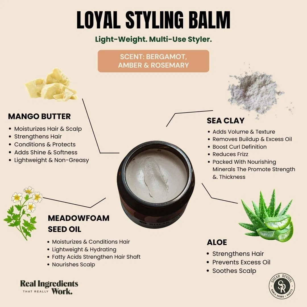 Бальзам для укладки волос «Sea Clay Styling Balm» от Loyal Shear Revival — фото 3