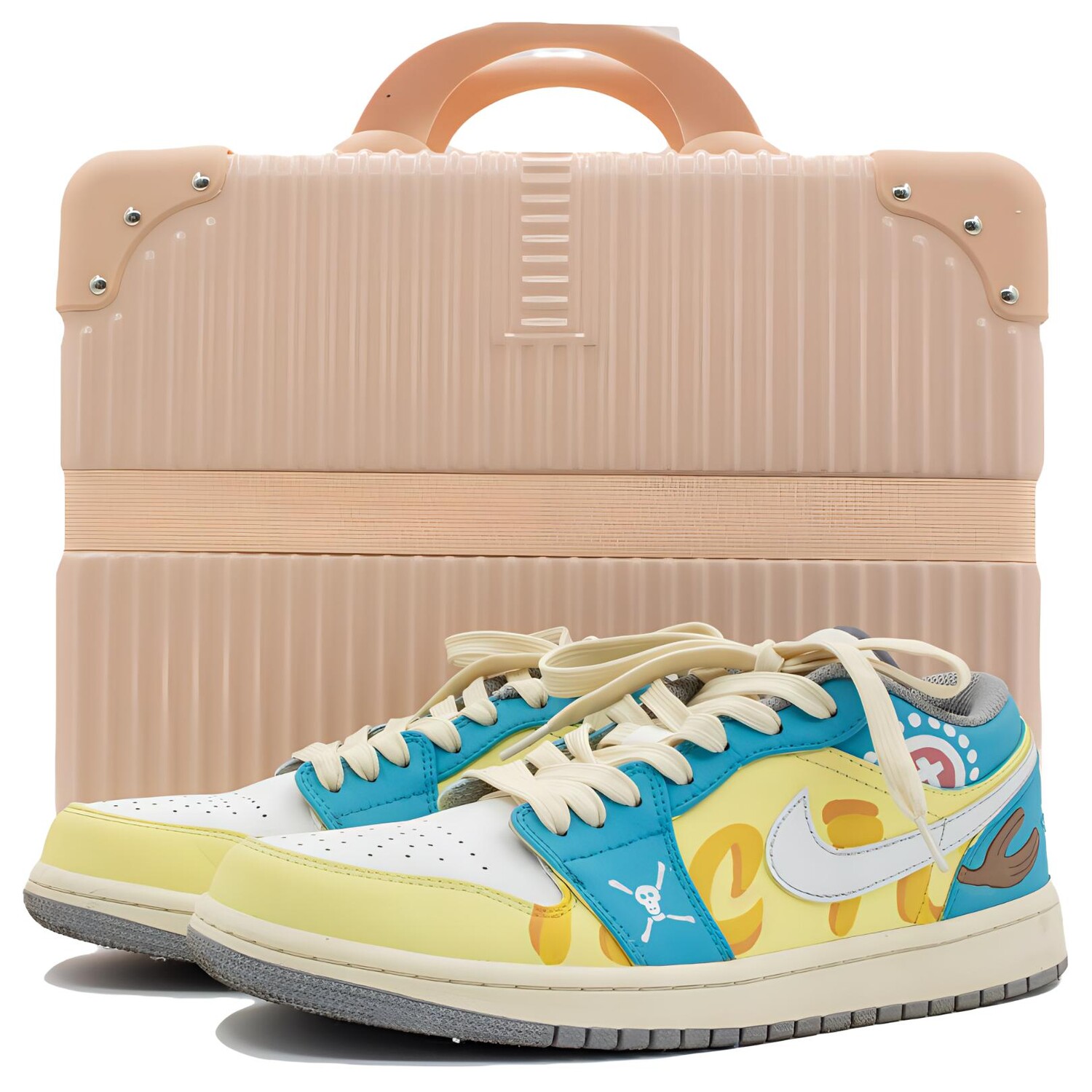 

Кроссовки Air Jordan 1 Vintage Basketball Shoes Women's Low-top White/yellow/blue, голубой, Синий, Кроссовки Air Jordan 1 Vintage Basketball Shoes Women's Low-top White/yellow/blue, голубой