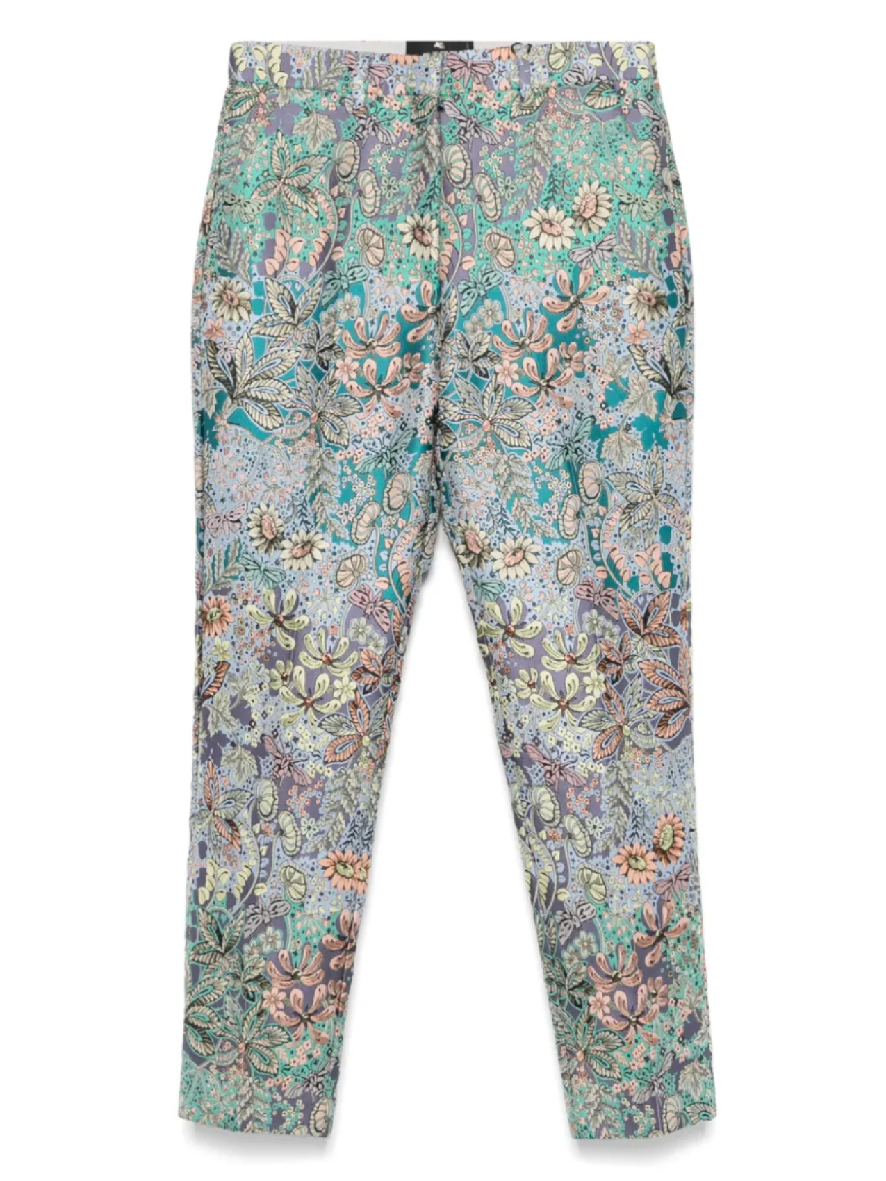 

Брюки ETRO с цветочным жаккардом, синий