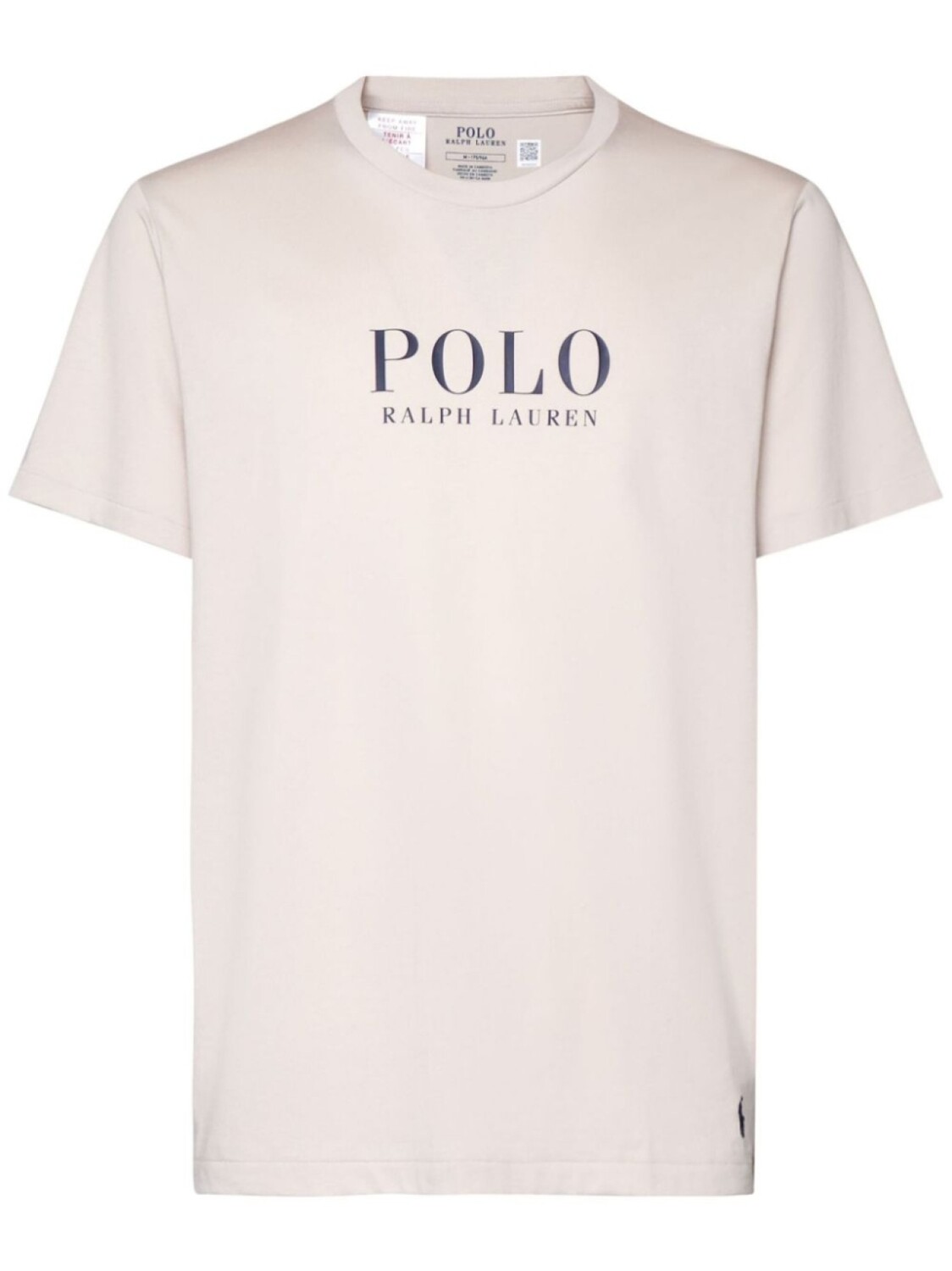 

Хлопковая рубашка-поло с логотипом Polo Ralph Lauren, нейтральный цвет