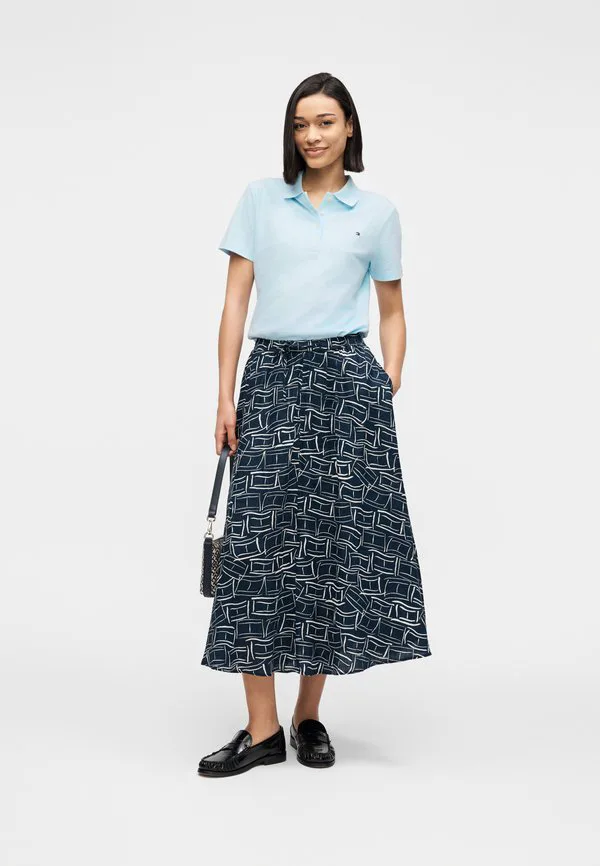 Поло-Рубашка из пике приталенного кроя 1985 года. Tommy Hilfiger, Keepsake Blue — фото 2
