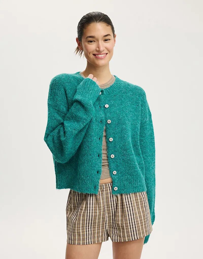 

Роскошный кардиган Cotton On Lofty в зеленом цвете