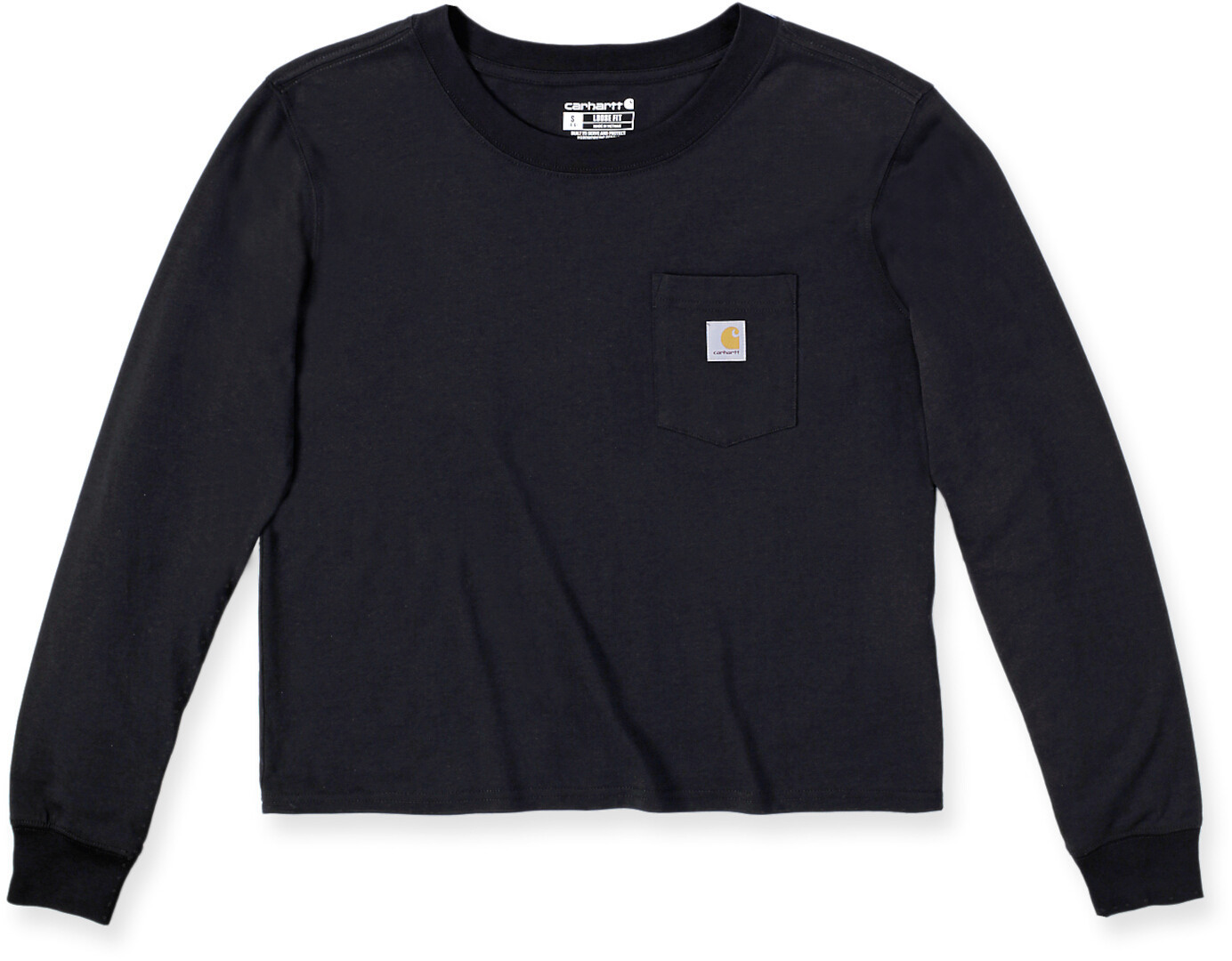 

Лонгслив Carhartt Relaxed Fit Lightweight Pocket Ladies Long Sleeve Shirt, черный