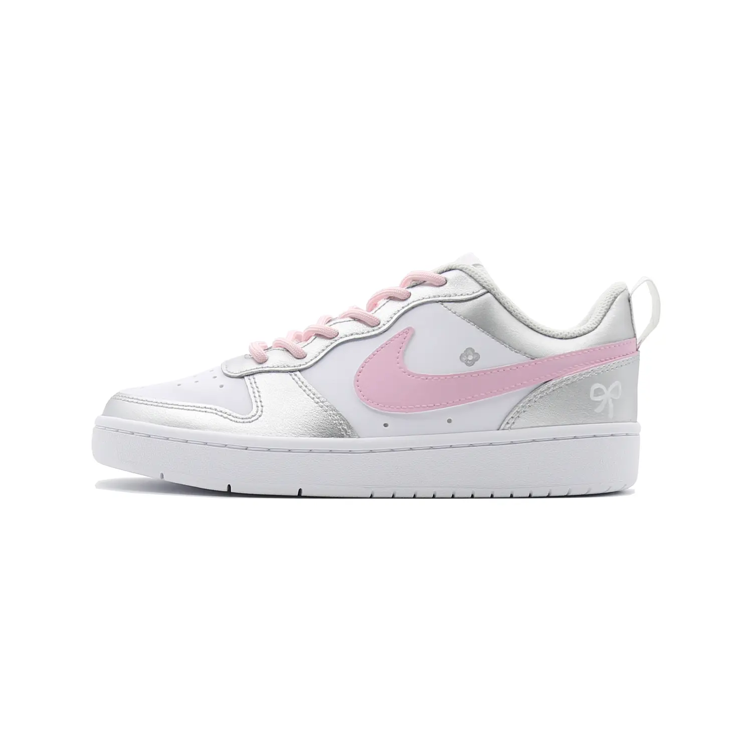 

Кроссовки для скейтбординга Court Borough Silver Moon Dream Masterpiece противоскользящие низкие детские Nike Silver Teenagers