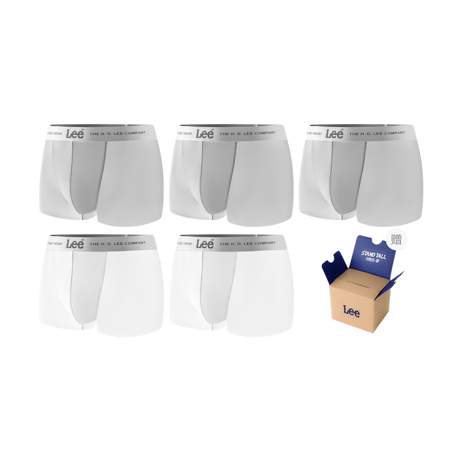 

Lee SS25 INDIGO подарочный набор нижнего белья для мужчин 5 штук