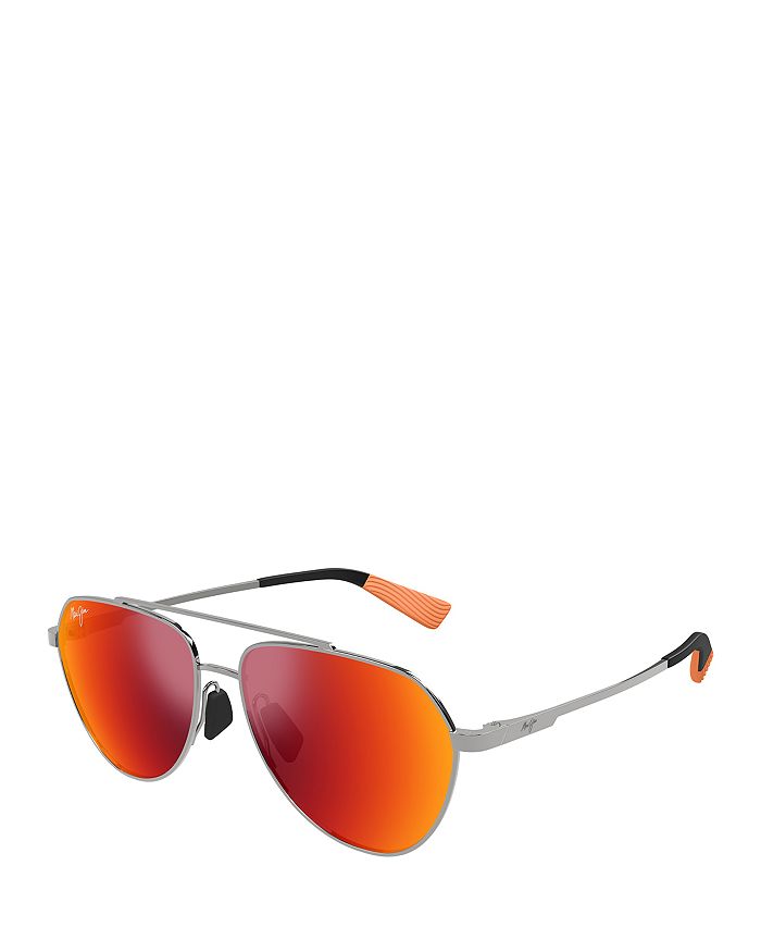 

Солнцезащитные очки Waiwai Teardrop, 59 мм Maui Jim, оранжевый