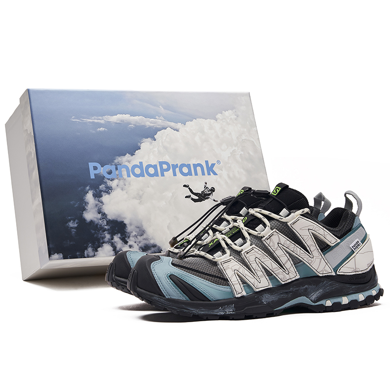 

SALOMON Кроссовки XA Pro 3D ADV унисекс для альпинизма и пеших походов низкие черно-сине-белые, цвет Black Blue White