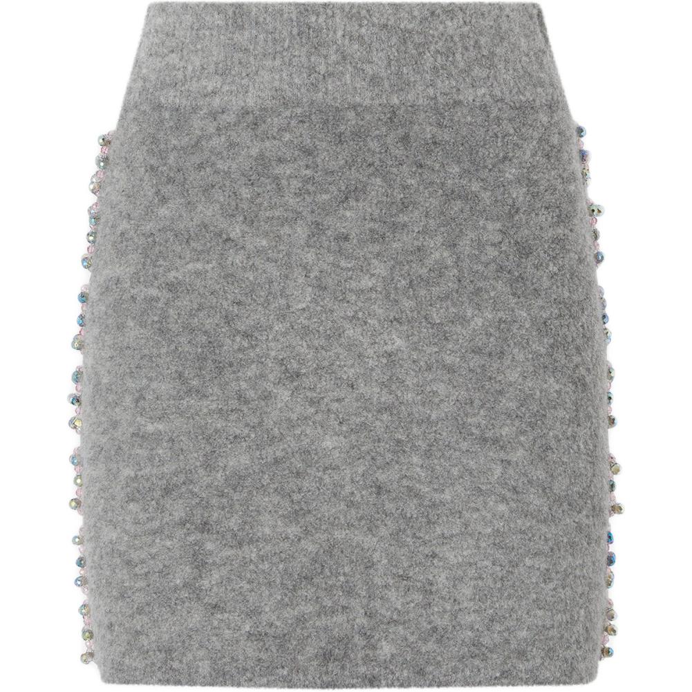 

Повседневная короткая юбка женская PINKO, светло-серый