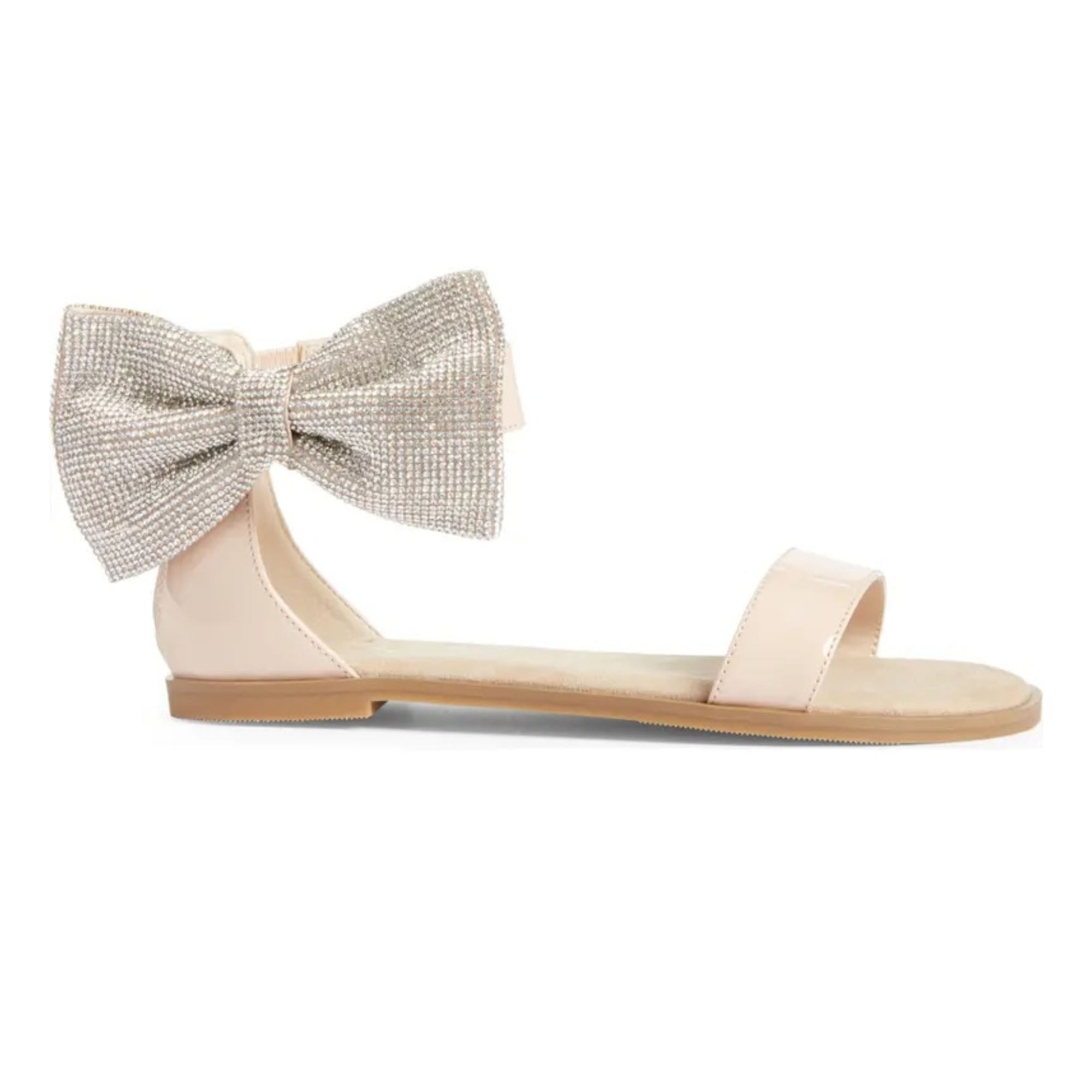 

Сандалии Miss Cambelle Crystal Bow в нежно-розовом лаке - Дети Yosi Samra