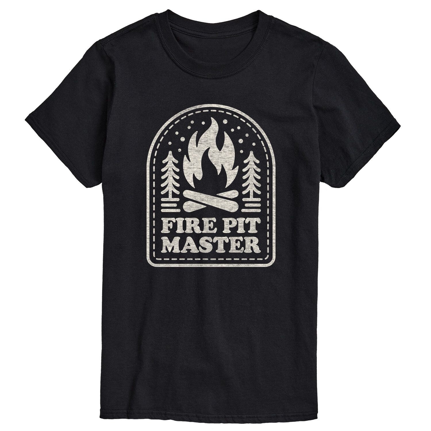 

Футболка с рисунком Big & Tall Fire Pit Master License, черный