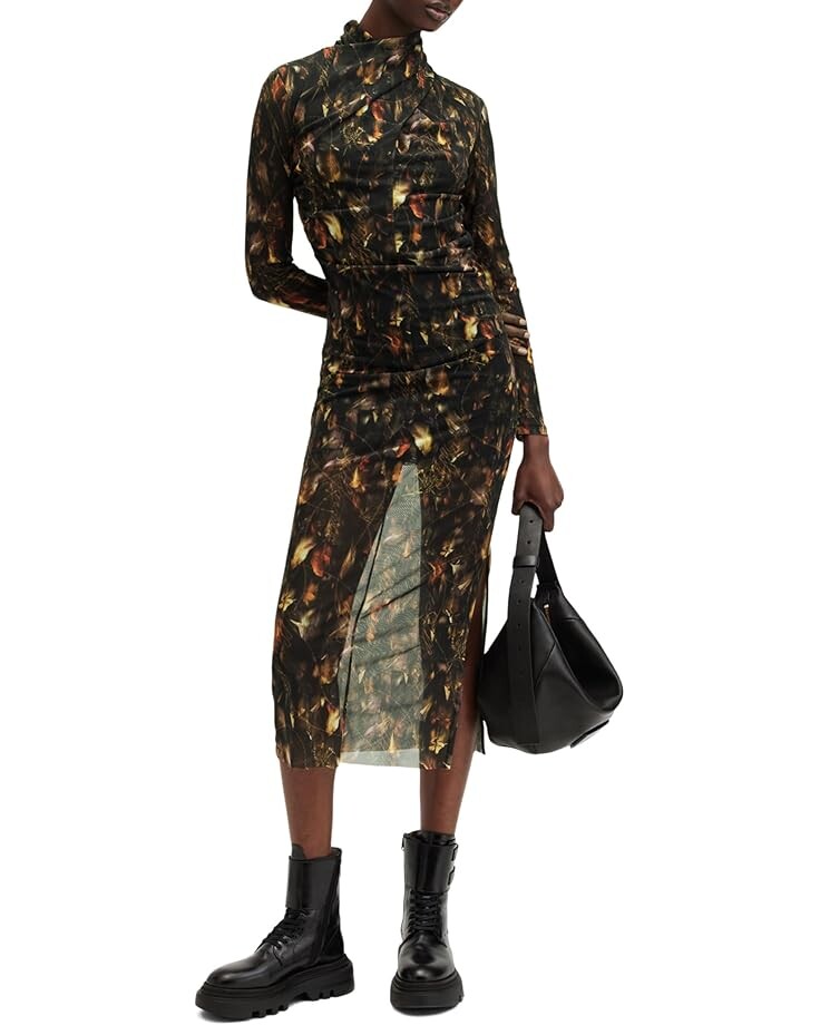 

Платье AllSaints Tia Dress, цвет Kateri Hazel Brown