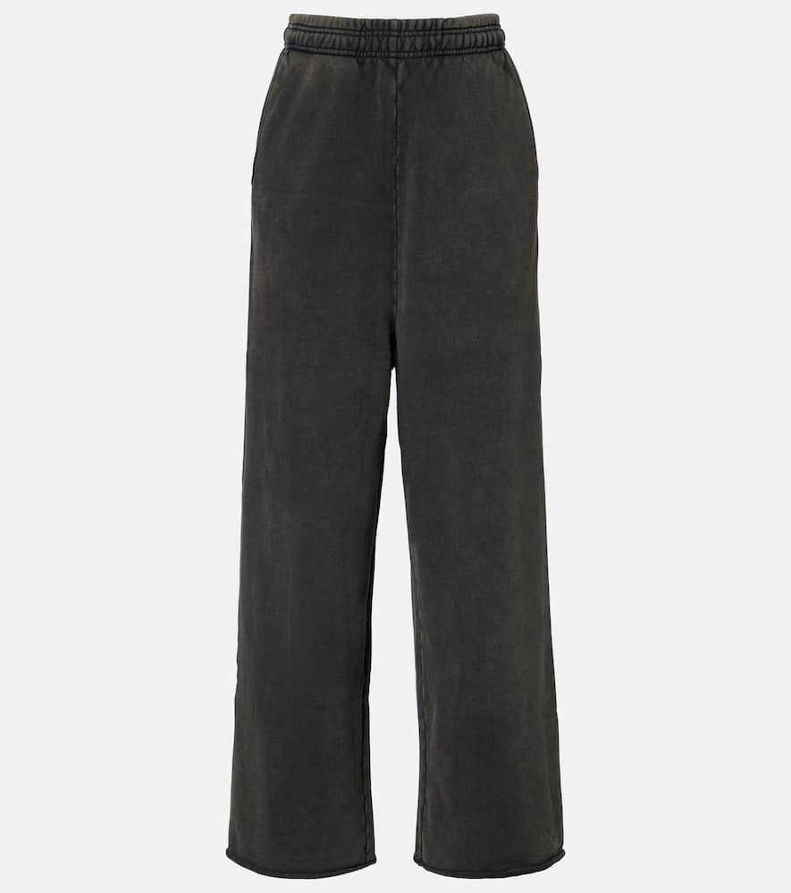 

Хлопковые флисовые спортивные штаны Entire Studios, Washed Black