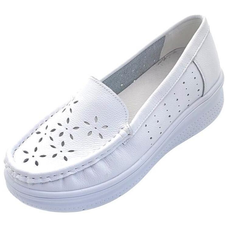 Туфли женские повседневные Women's Casual Shoes Women's White Neiliansheng — фото 3
