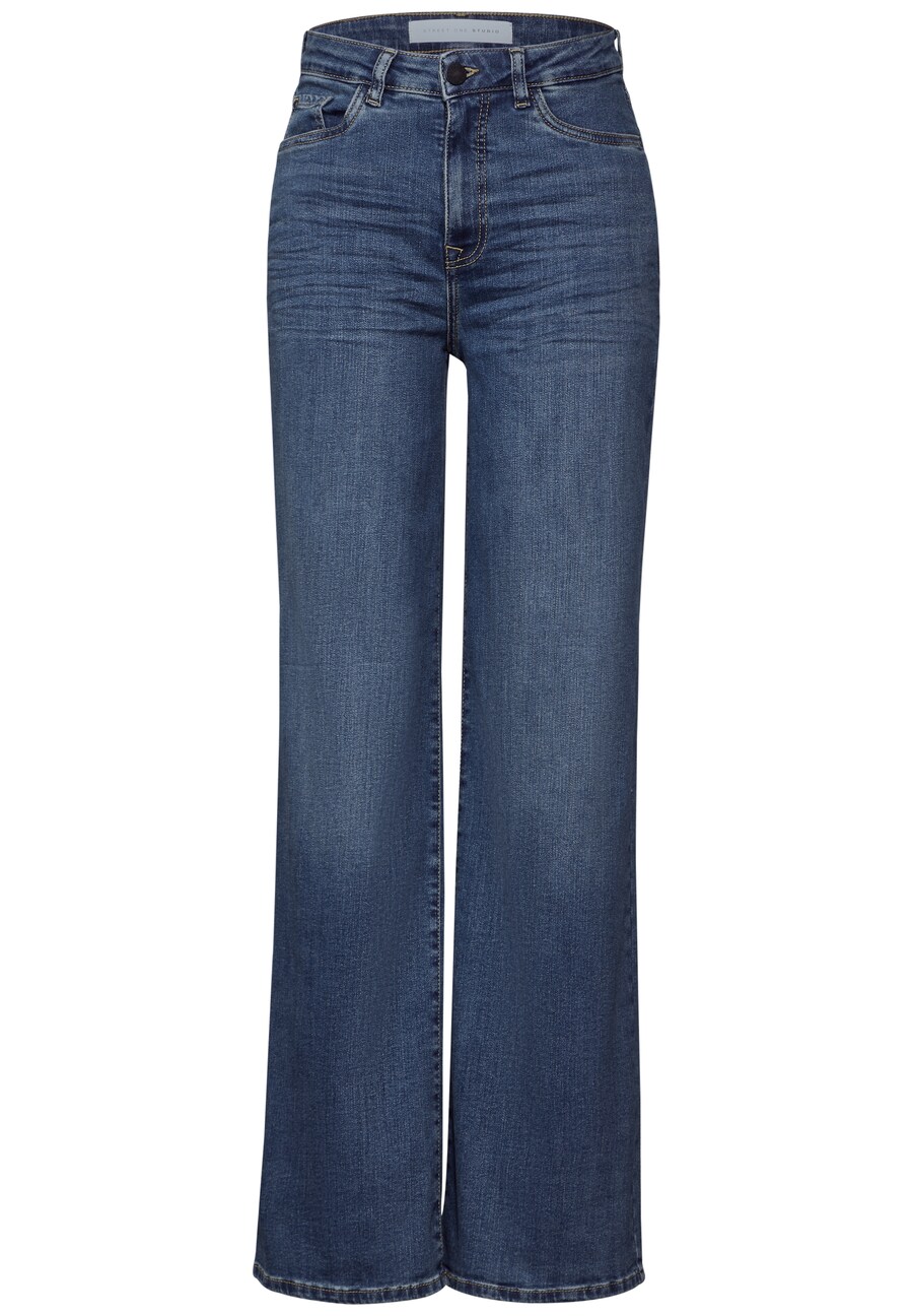 

Джинсы с широкими штанинами Street One Studio, цвет mottled blue