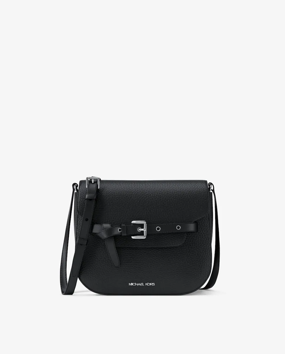 

Женская сумка через плечо Emilia небольшого размера из зернистой кожи Michael Michael Kors, черный