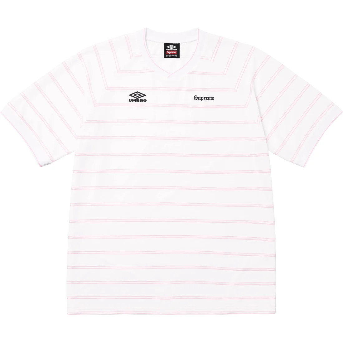 Umbro полосатая футболка 'SS 25' Supreme, красный — фото 4