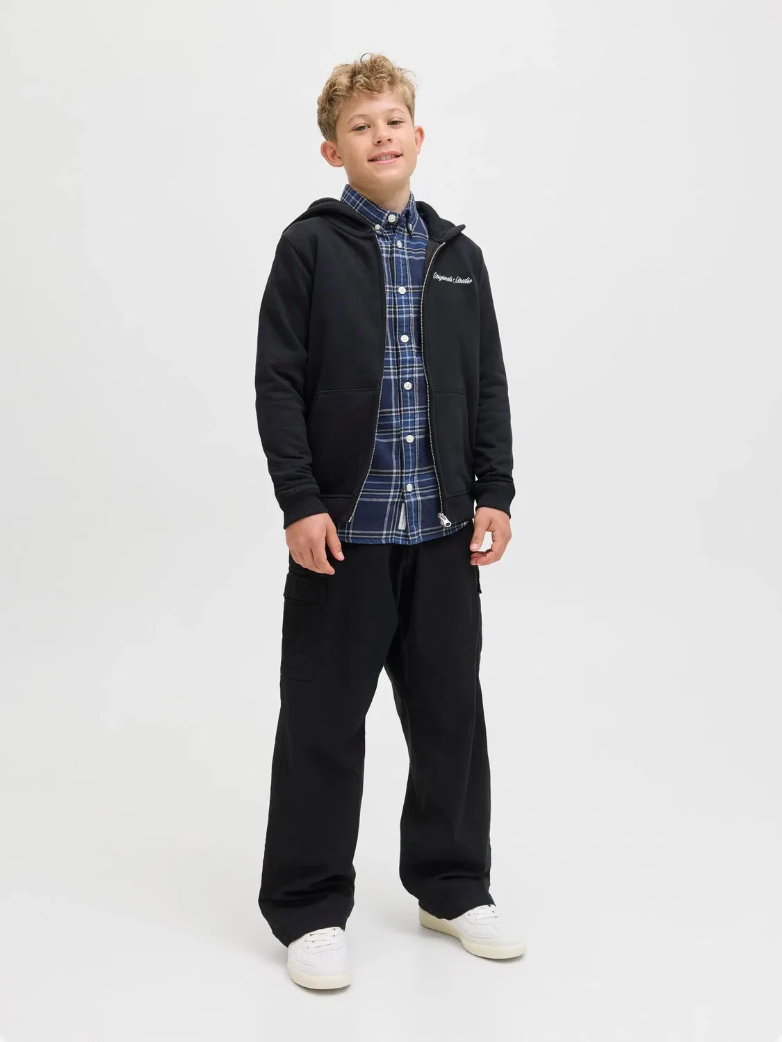 Рубашка из органического хлопка JACK & JONES Junior, темно-синий — фото 4