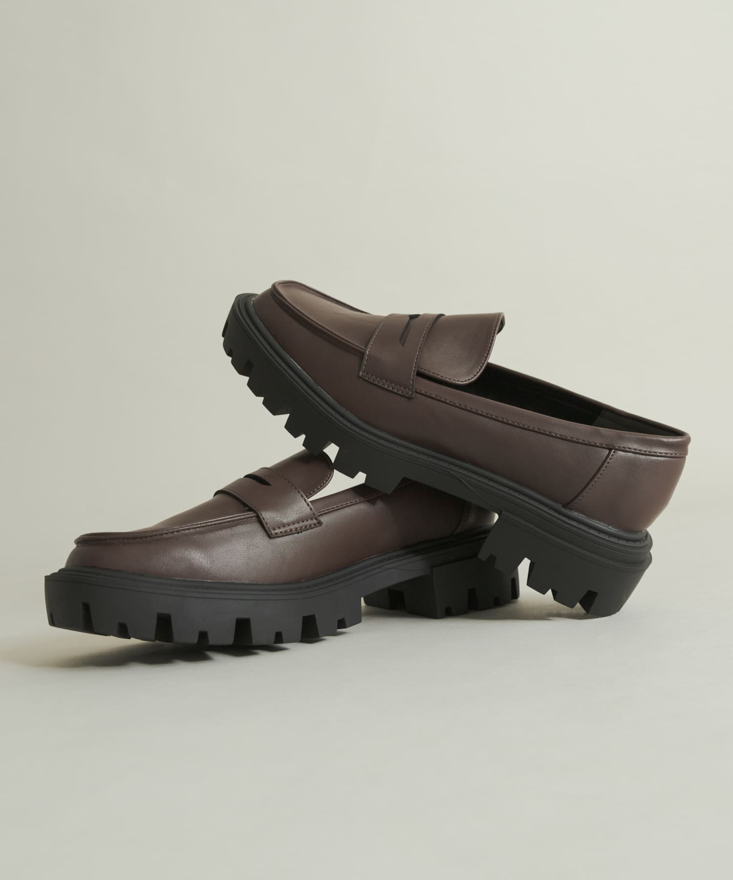 Лоферы с подошвой Truck sole coin SENSE OF PLACE, BROWN