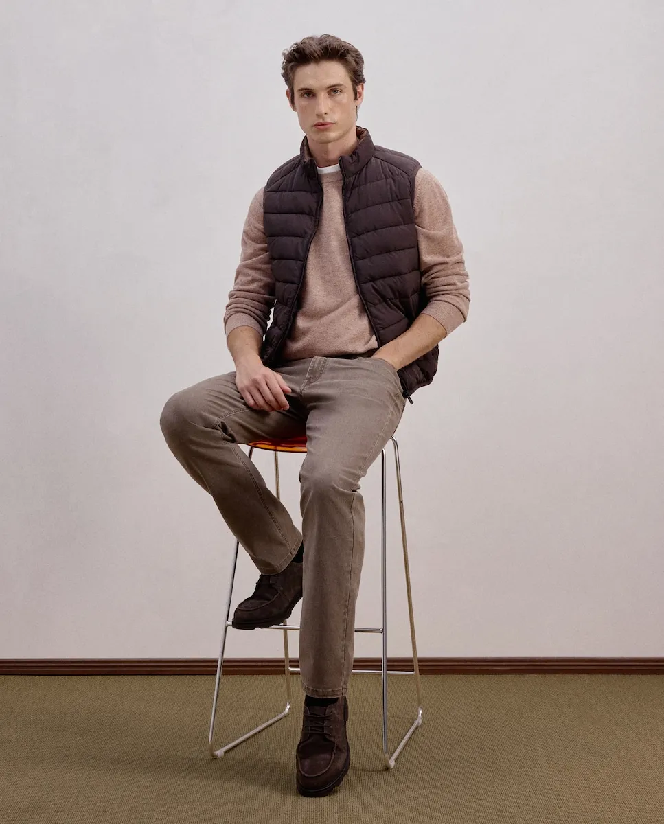 

Утепленная мужская куртка из переработанного материала Dustin, темно-коричневый