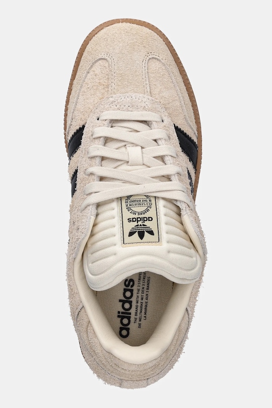 Замшевые кроссовки Samba XLG Adidas Originals, бежевый — фото 4