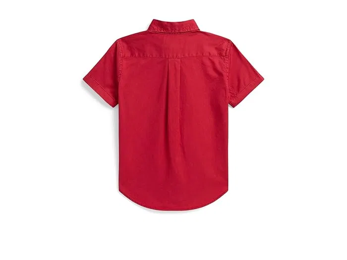 Рубашка из хлопкового твила Polo Ralph Lauren Kids, Sunrise Red — фото 2