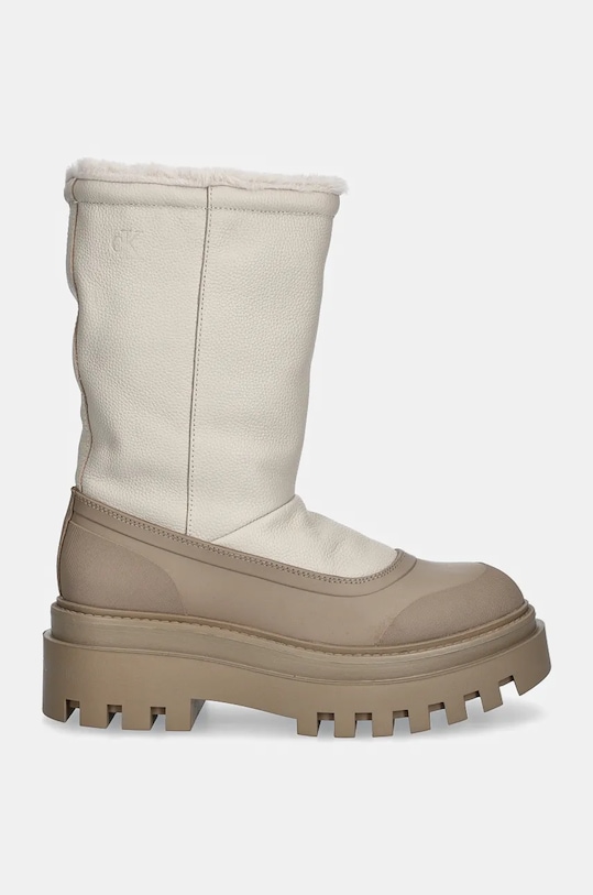 Ботильоны FLATFORM CHELSEA BOOT на платформе с утеплением Calvin Klein Jeans, бежевый — фото 2