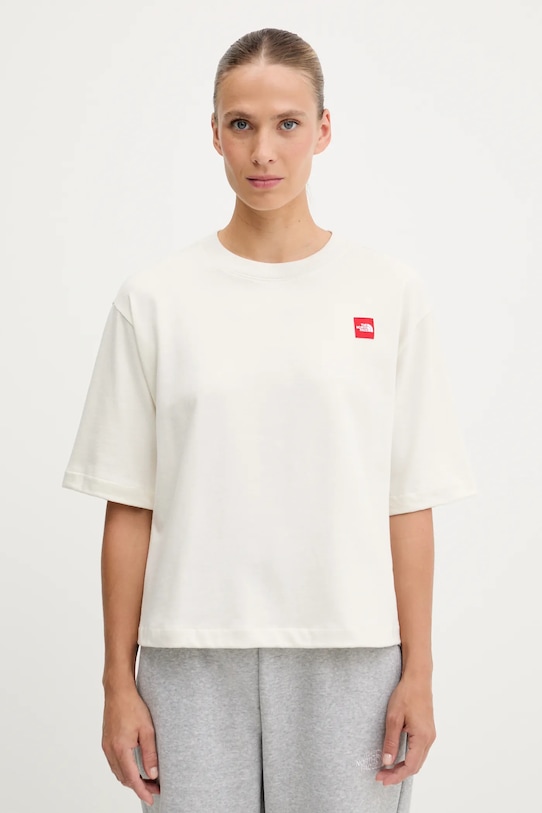 

Хлопковая футболка Redbox The North Face, бежевый