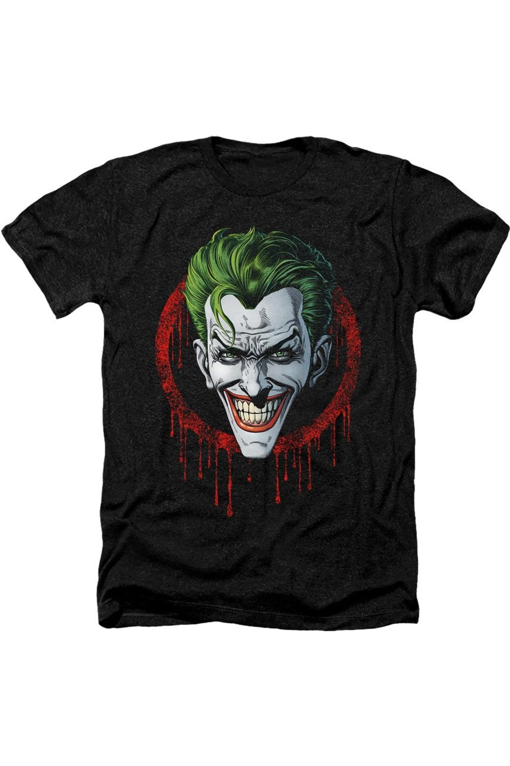 

Футболка / футболка Batman Joker Drip для взрослых Heather Gildan, черный