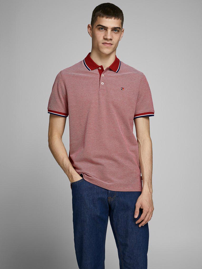 

Футболка Jack & Jones JPRBLUWIN POLO SS NOOS, красный