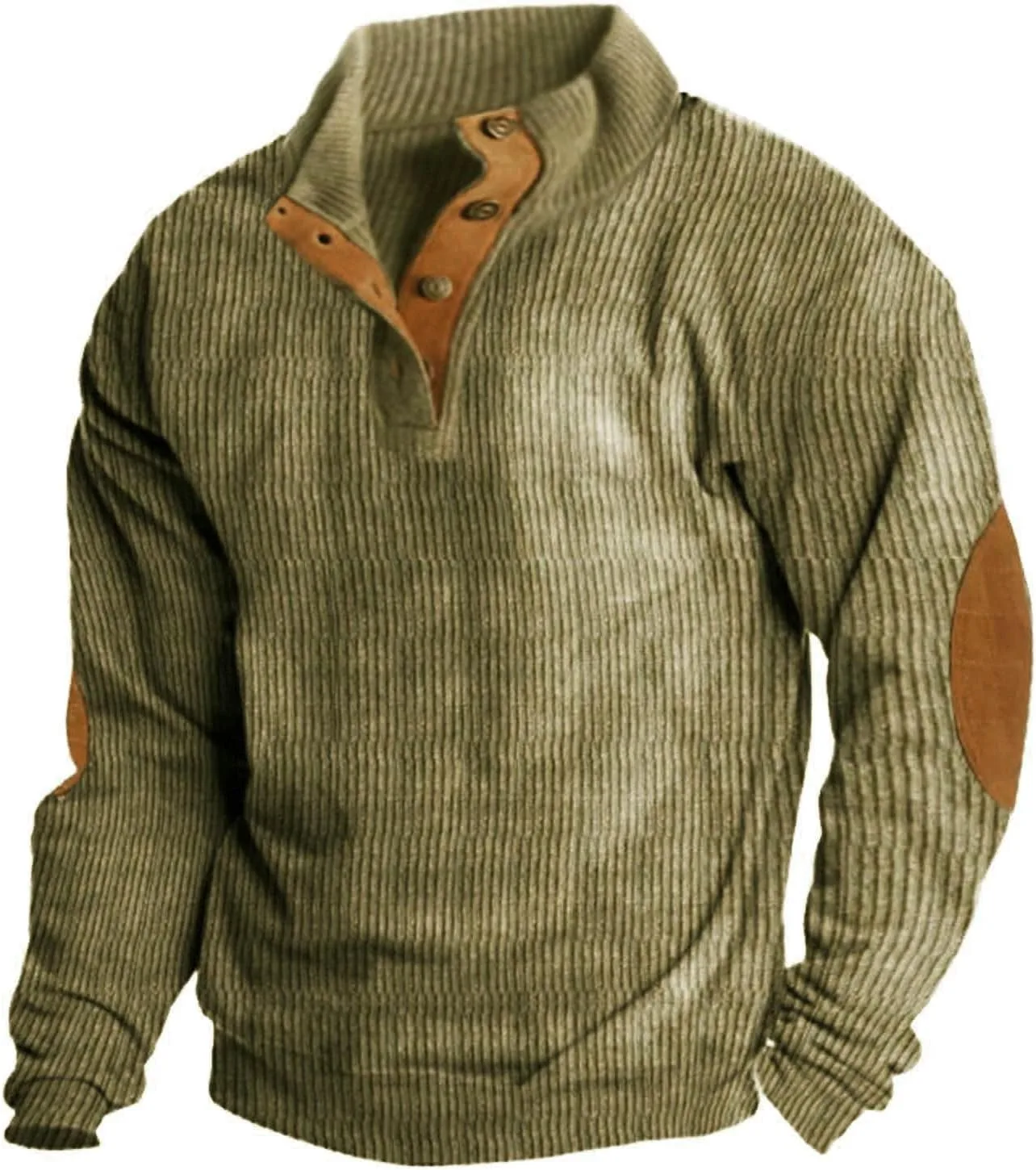 

Henley Shirts для мужчин, Corduroy Pullover QWENTMTNTY