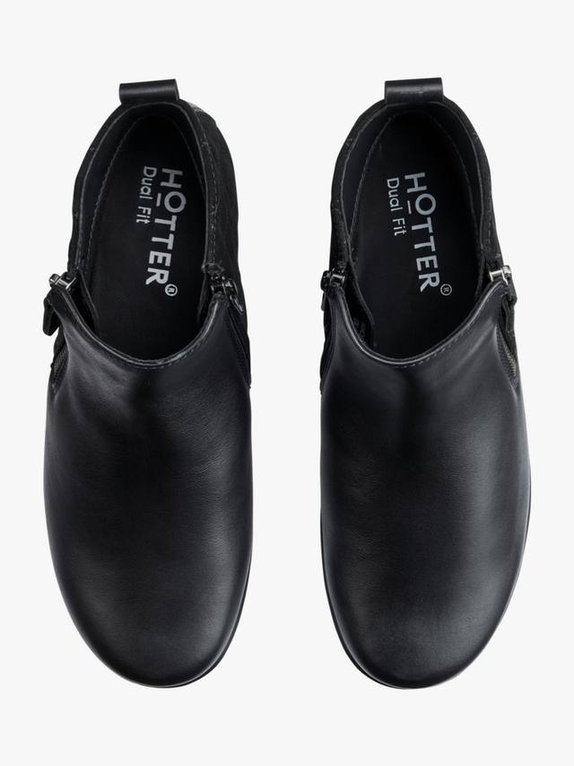 Стильные широкие ковбойские ботинки Winchester с эффектом стёжки Hotter, Black — фото 3