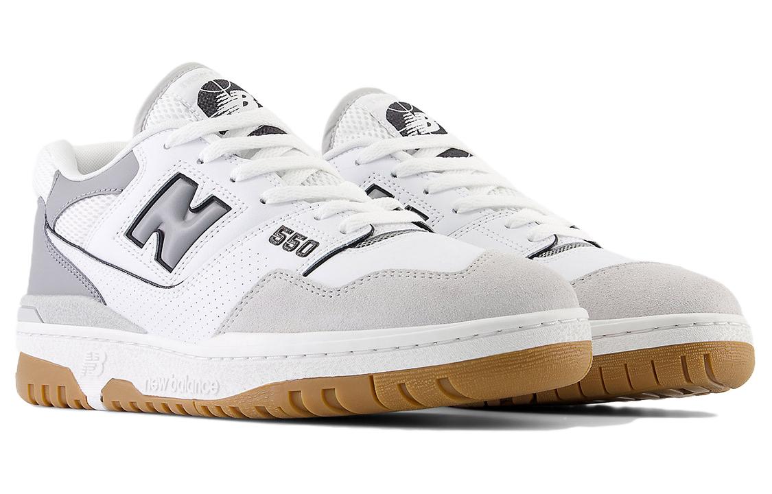 

550 Белый Сланцево-Серый New Balance, Бело-Серый
