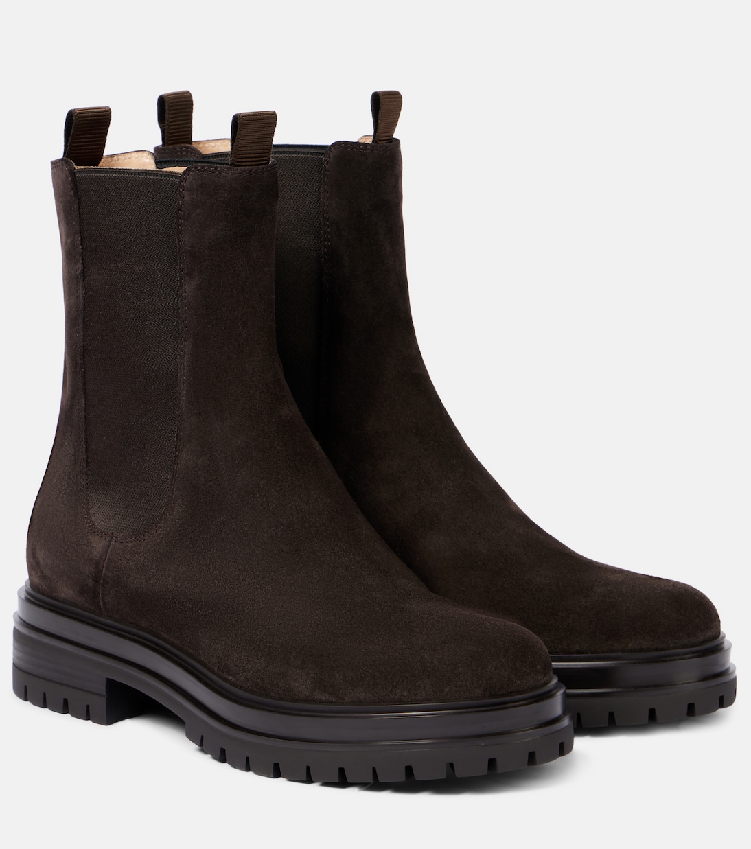 Челси ботинки Chester из замши Gianvito Rossi, Moka