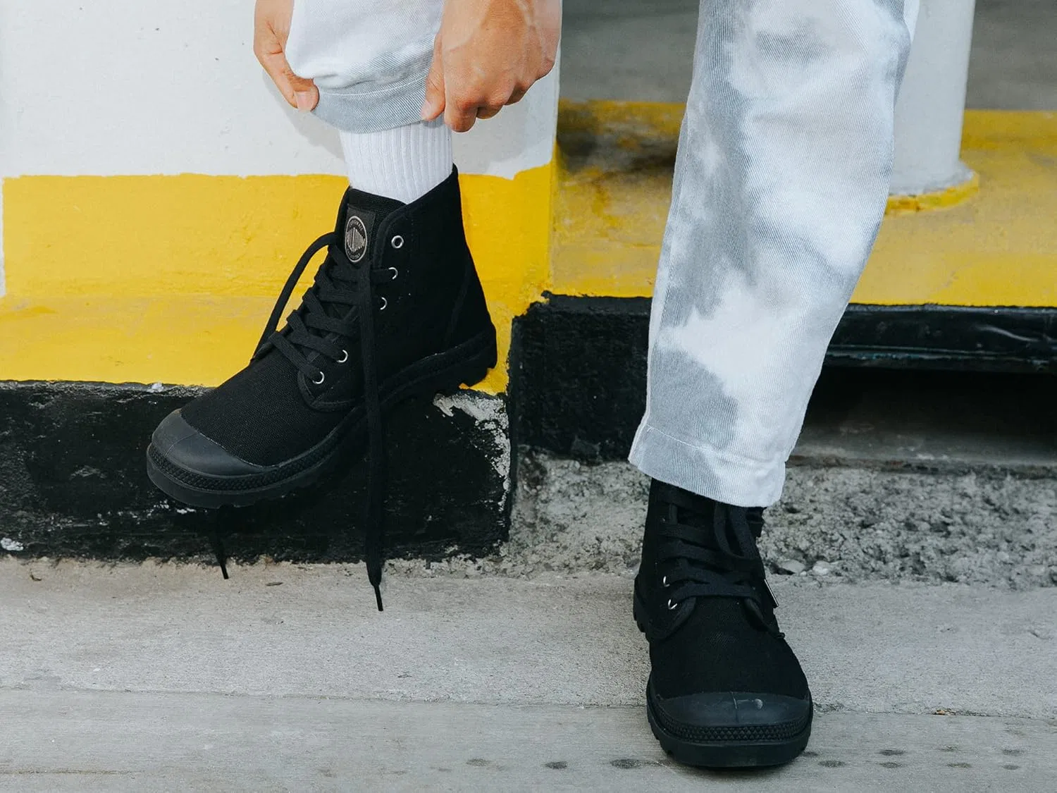 Мужские ботинки Palladium Pampa Hi Desert Boots, Black — фото 2