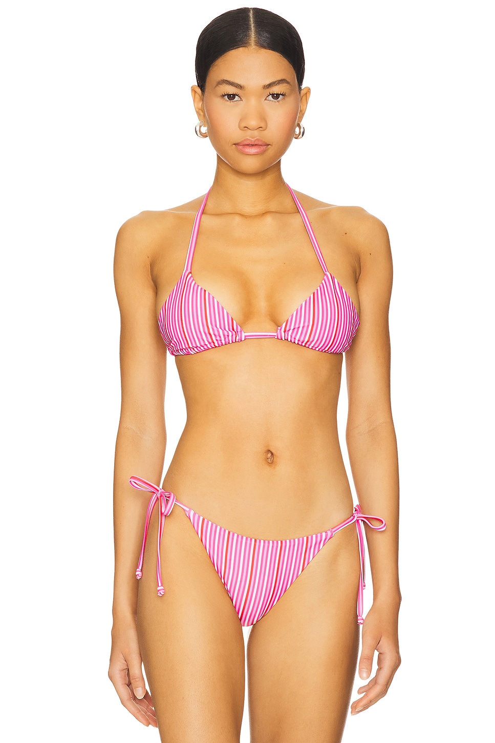 

Топ бикини Monica More To Come, red & pink stripe