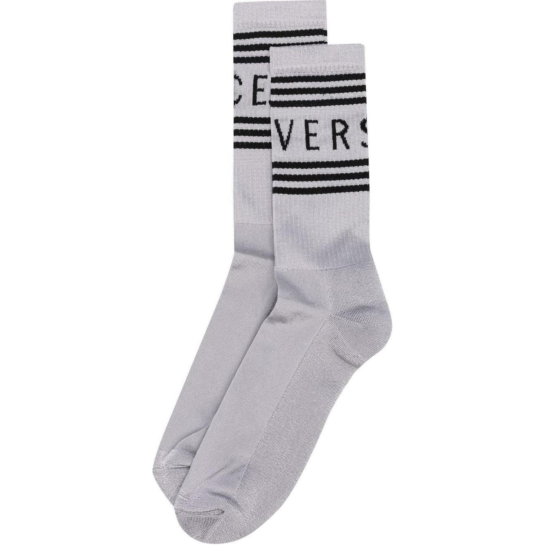 

VERSACE Мужские носки Crew 1 пара светло-серый