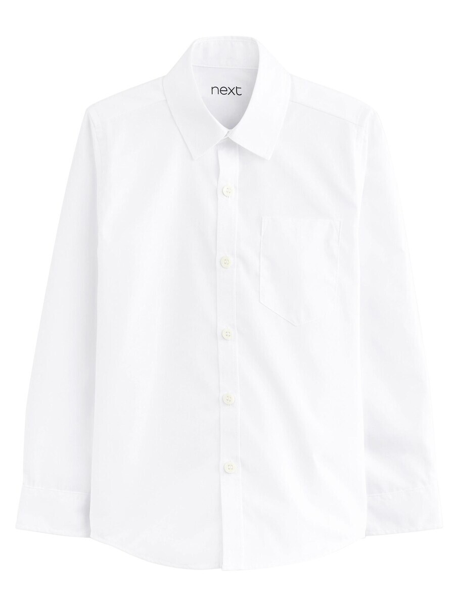 Рубашка на пуговицах Next Regular fit Button Up Shirt, белый — фото 3