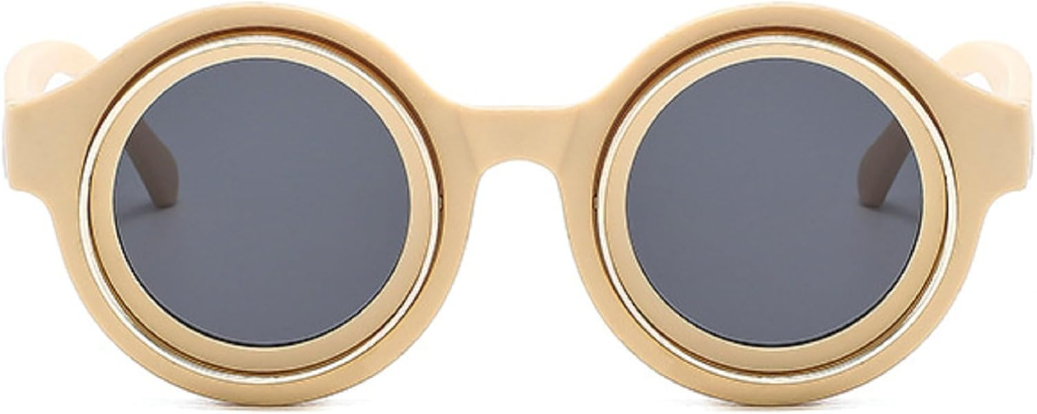 

Модные и забавные солнцезащитные очки в стиле инопланетян для женщин, ретро-очки для мужчин, круглые солнцезащитные очки с защитой от УФ-излучения, цельнометаллическая оправа, женские очки для вечеринок, N45 mincl, C7