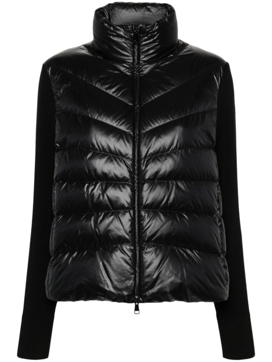

Moncler куртка с аппликацией логотипа, черный
