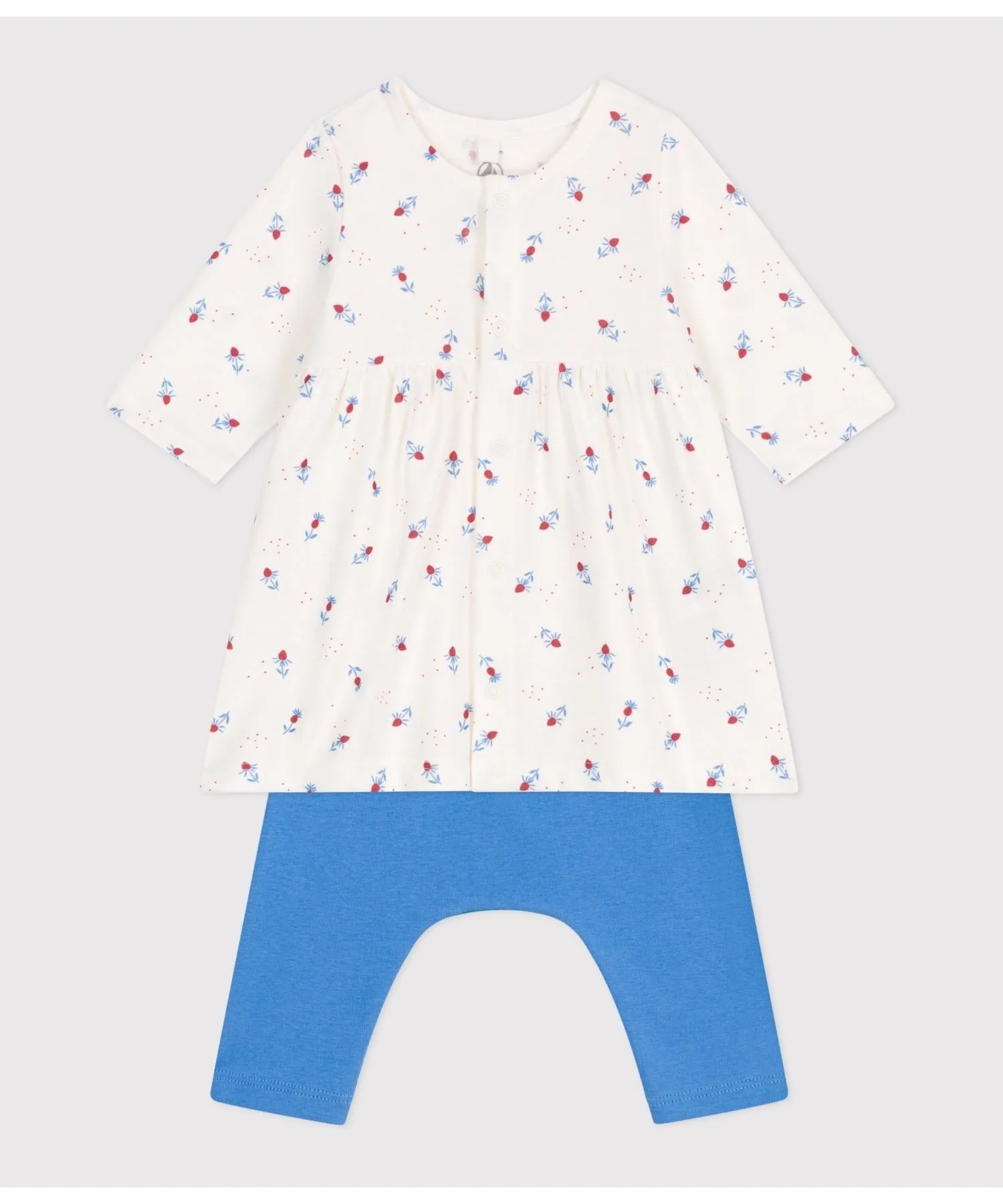 Детский комплект PETIT BATEAU: платье с принтом и леггинсы — фото 2