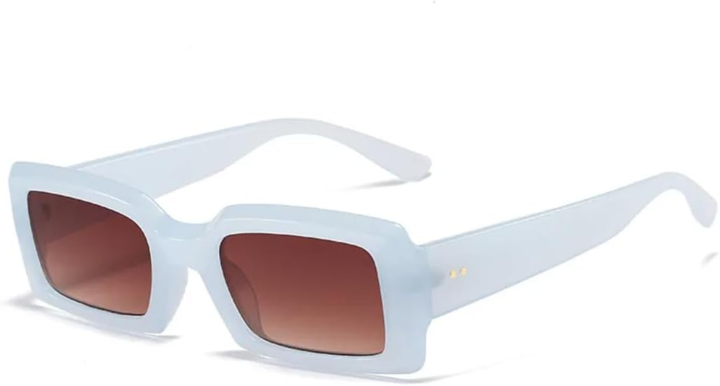 

Популярные модные женские и мужские очки, стильные цветные солнцезащитные очки фиолетового цвета, мужские солнцезащитные очки маленького размера с защитой от УФ-излучения UV400 SZVVBKK, Light Blue Brown