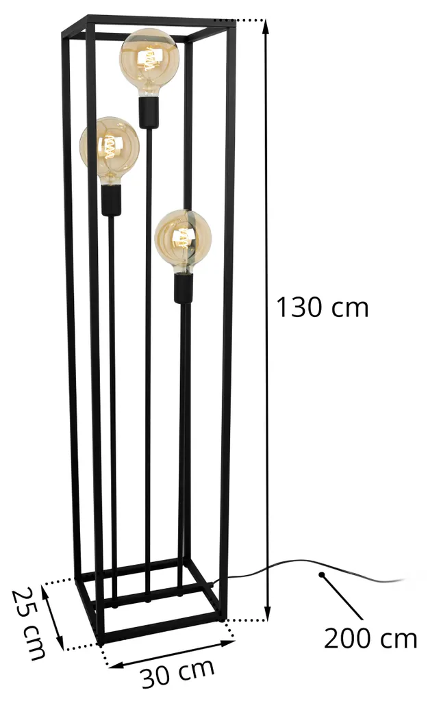 

Торшер LIGHT HOME LH, черный