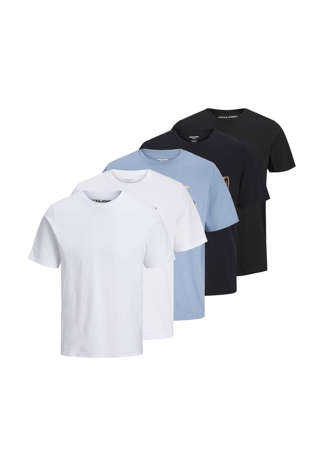 

Футболка с коротким рукавом Tiley 5 шт. в упаковке Jack & Jones, мультиколор