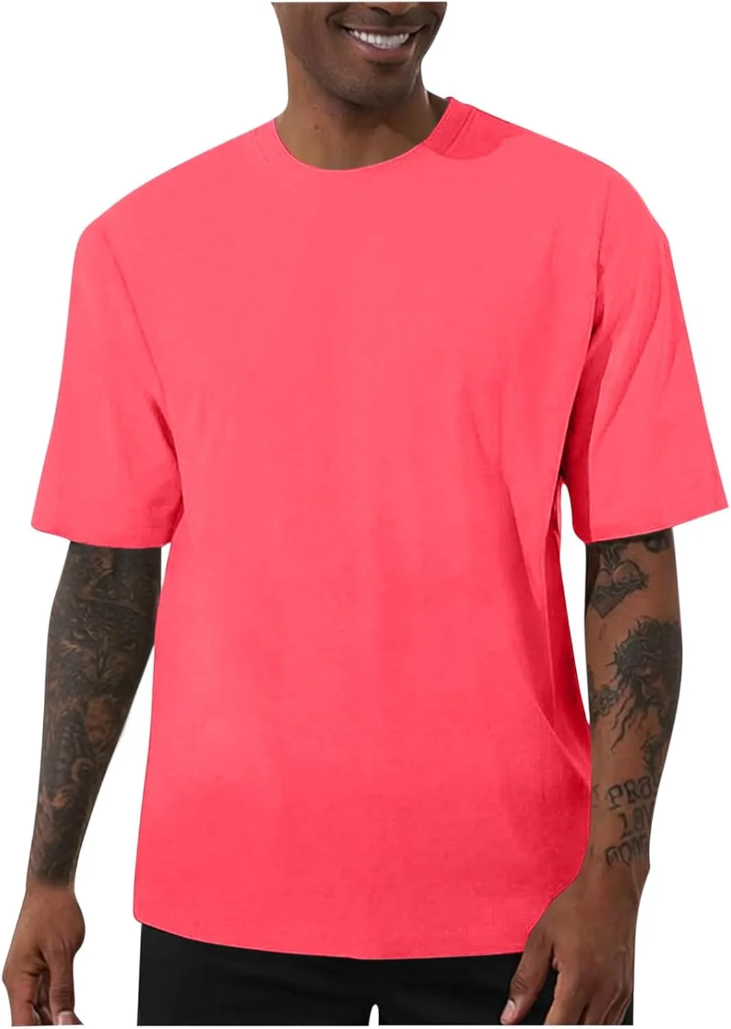 

Мужская футболка Casual с коротким рукавом, Oversized, летняя